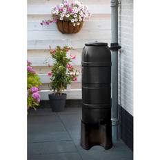 Black Rain Barrels Nature Watering Irrigation Butt Stand