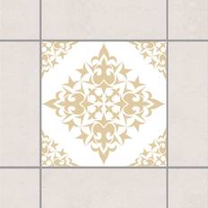 Blanco Azulejos Sticker Pour Carrelage Carreaux Blancs Marron Clair