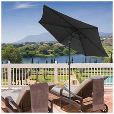 Birchtree 2.5M Garden Parasol Tilt Crank Umbrella