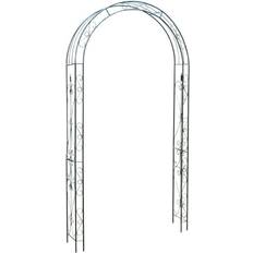 Black Trellises Selections Tivoli Metal Decorative Garden Arch - Black