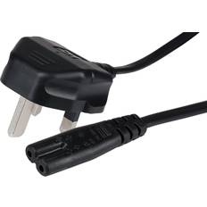 Maplin power lead iec c7 fig 8 2 plug to uk 3 plug