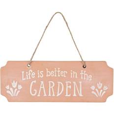 Life Is Better In The Garden Tulip Terracotta Sign