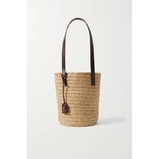 Saint Laurent Panier Small raffia bucket bag beige One size fits all