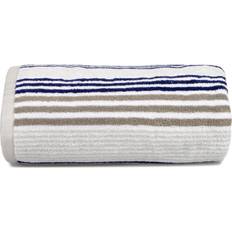 Allure Pair of Merlin Striped Bath Towel Blue, Grey