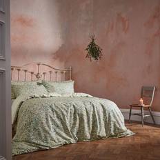 Textiles Edinburgh Weavers Malory Botanical Luxury Cotton Duvet Cover Green