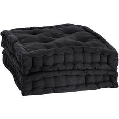 Polyester Chair Cushions Nicola Spring French Mattress Seat Chair Cushions Black