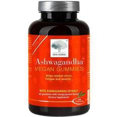 Mango Supplements New Nordic Ashwagandha Vegan Gummies Mango Peach 60 pcs