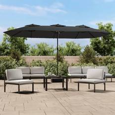 vidaXL parasol med parasoldug antracit