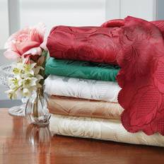 Beige Tablecloths Emma Barclay Damask Rose Tablecloth Beige, Green, Pink