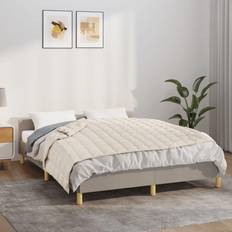 vidaXL 152x203 7 stof lys cremefarve Tyngdedyne Beige, Hvid