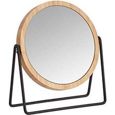 Dressing Table Mirror with Bamboo Rim 1X/5X Magnification