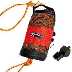 Kemp USA Red Throw Bag With 100' Yellow Rope With Kemp Bengal Safety Whistle