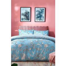 Furn Colony Palm Botanical Paradise Duvet Cover White, Yellow, Blue, Pink, Black