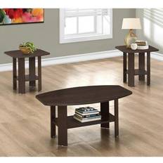 Furniture Monarch Specialties 3 Piece Set Coffee Table