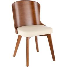 Lumisource Bocello Mid-Century Cream Kitchen Chair