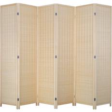 Bamboo Furniture FDW Privacy Screen Room Divider 17.7x72"