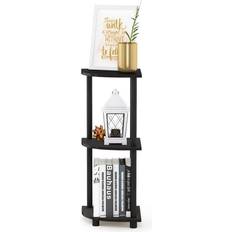 Casters Shelves Furinno Turn-N-Tube 3-Tier Corner Multipurpose Book Shelf