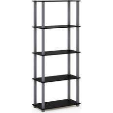 Furinno Shelves Furinno Turn-S-Tube 5-Tier Square Leg Multipurpose Display Shelving System