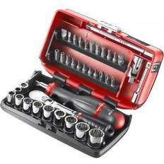 Facom RL.Nano-U2 1/4" Inch Set 38 Pieces Head Socket Wrench