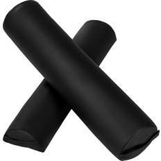 Rouleaux en Mousse tectake 2 Coussins Rouleaux de Table de Massage pour Cou et Genoux noir