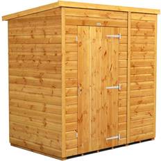 Outbuildings power Pent Roof Windowless Shed (Building Area )