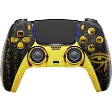 Gold Gamepads Sony Wireless Controller Unique Designs - Eye Gold