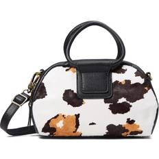 Crossbody Bags HOBO Sheila Small Satchel Cow Print Handbags Brown One Size One Size