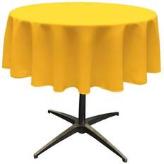 Round Tablecloths LA Linen Poplin Tablecloth Yellow