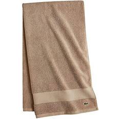 Lacoste Anti-Microbial Supima Bath Towel Brown, Beige