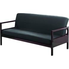 Loose Sofa Covers Bed Makers 100% Cotton Stain Resistant Futon Full Charcoal Loose Sofa Cover Black