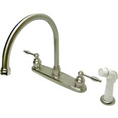 Bronze Taps Kingston Brass KB2798KL Kitchen Faucet Satin Nickel Níquel, Bronce, Gris