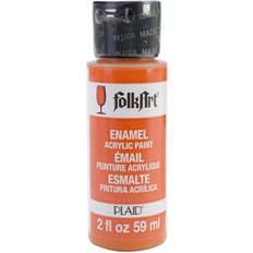 Plaid FolkArt Enamel Paint 2oz-Pure Orange