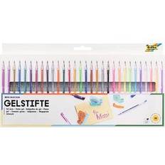 Stylos gel 30 folia Mega Selection Gelschreiber-Set transparent 1,0 mm, Schreibfarbe: farbsortiert