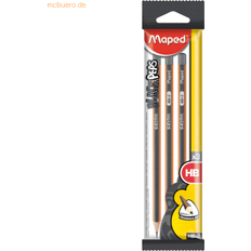 Multikleur Grafietpotloden Maped 24 x Bleistift Black'Peps Classic HB dunkelgrau/orange 3 Stück a