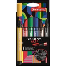 Stabilo Pen 68 Max Arty Wallet Of 6 Pens