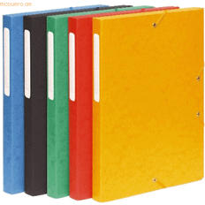 Orange Archiving Boxes Exacompta Elasticated Box File Pressboard A4