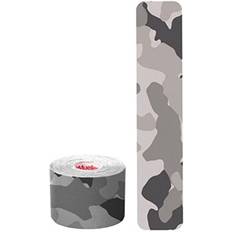 Kinesiologie-Tape Mueller Set de cinta muscular Kinesiology Tape pre-cortado camuflaje gris (20 unidades) Grey