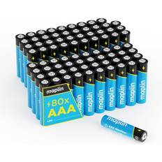 Maplin 80x aaa lr03 extra long life 1.5v high performance alkaline batteries