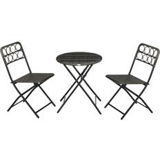 Café Bistro Sets Garden & Outdoor Furniture OutSunny 3 PCS Bistro Set