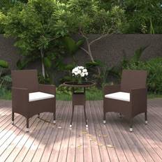 VidaXL Set da pranzo per patio vidaXL 3 Garden Bistro Tempered Patio Dining Set