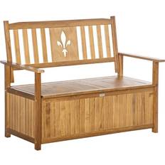 Wood garden sofa OutSunny 2 Seater Wood Garden Bench