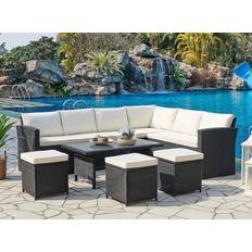 Kos Rattan Corner Garden Outdoor Lounge Set