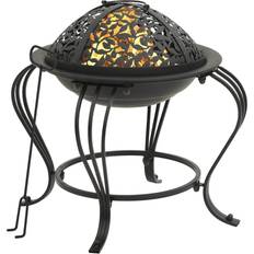 VidaXL Fire Pits & Fire Baskets vidaXL Fire Pit with Poker Steel