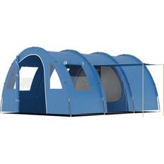 OutSunny 5-6 Man Camping Tent with Two Room & Carry Bag