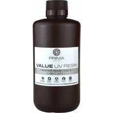 Resin Filamenter PrimaCreator Value Vand Vaskbart UV Resin 1000 ml Lysegrå