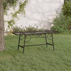 Noir Bancs de Jardin vidaXL Tour d'Arbre Siège d'Extérieur 110 cm Banc de Jardin