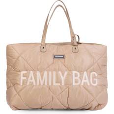 Accessoires de poussettes Childhome Sac à Langer À Anses Family Bag Matelassé Beige