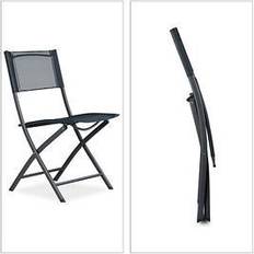 Relaxdays Metal Foldable Patio Chair 87 x 55 x 48.5 cm