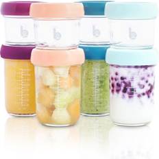 Conteneurs de nourriture pour bébé et distributeurs de lait en poudre Babymoov Babybols contenants en verre multiset