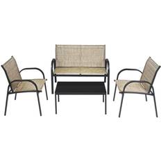 Patio Furniture Costway 4 PCS Outdoor Lounge Set